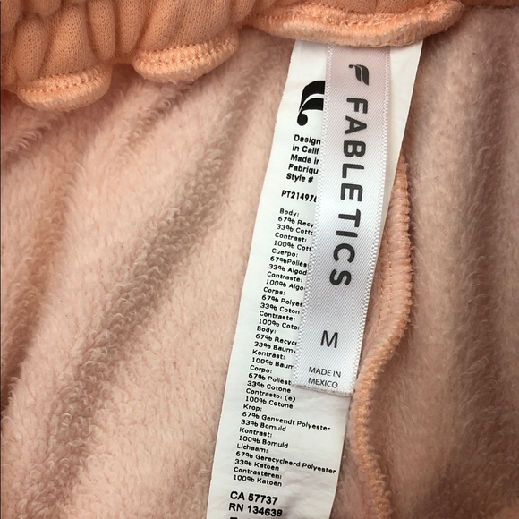 Fabletics Peach Joggers - Picture 2 of 2